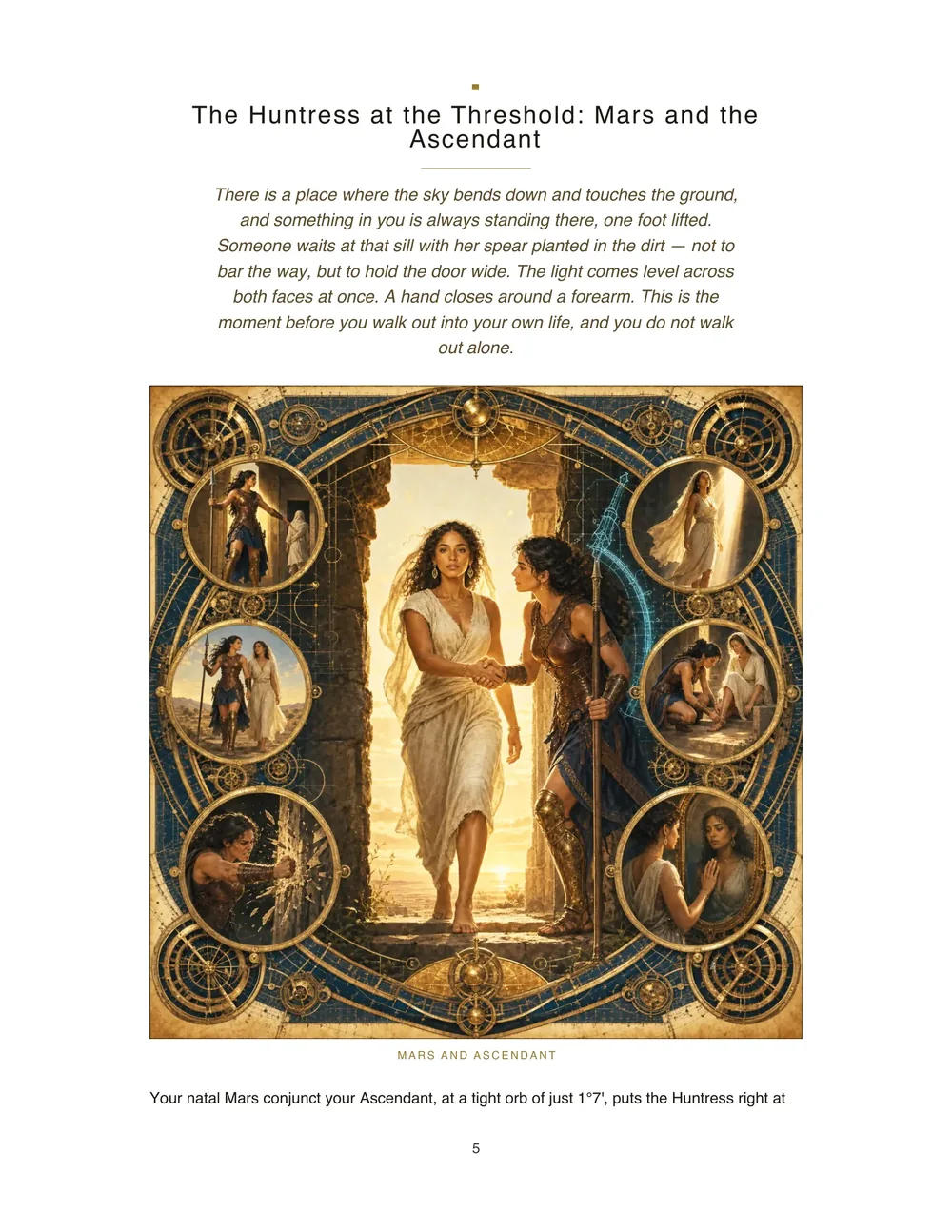 Page 6 of an example Goddess Report