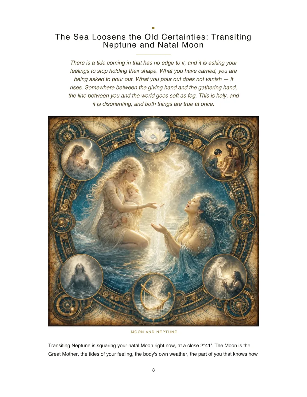 Page 9 of an example Goddess Report