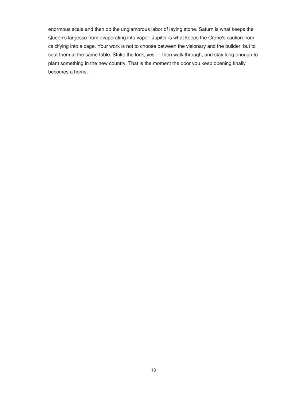Page 14 of an example Goddess Report
