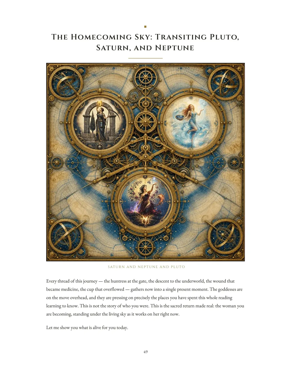 Sample report page about the homecoming sky